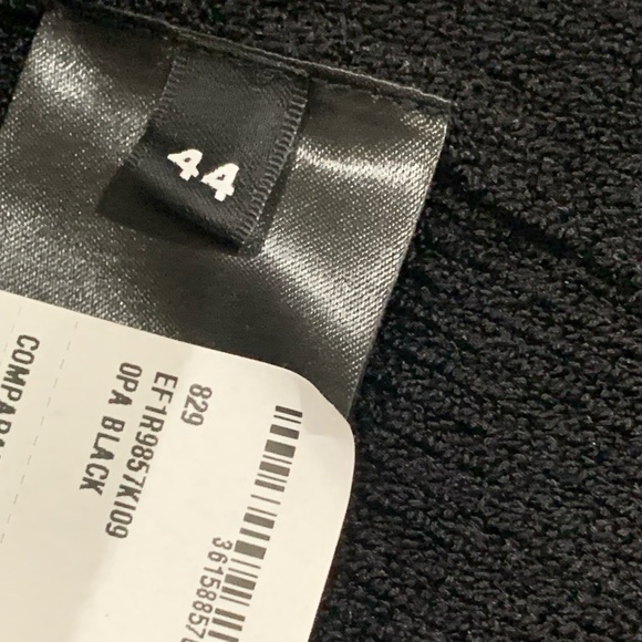 Balmain Plunging Long-Sleeve Rib Knit Mini Dress Size 44 - Picture 14 of 16